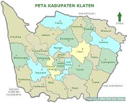 peta Kabupaten Klaten